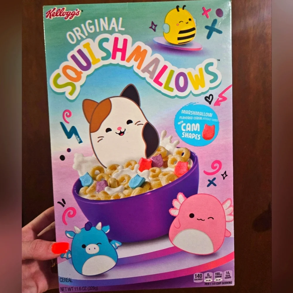 NIB Squishmallows Cereal With Marshmallows Box